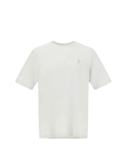 Herno White Cotton Logo-Embroidered T-Shirt for men