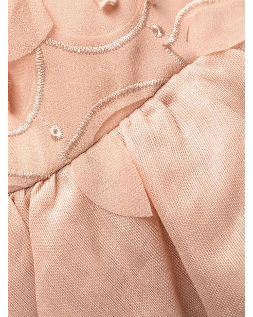 Zimmermann Pink 'dancer Frilled Mini Dress'