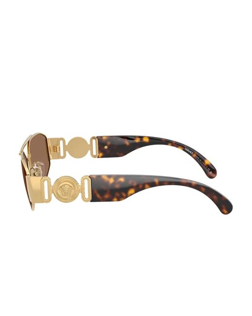 Versace Brown Medusa Sunglasses for men