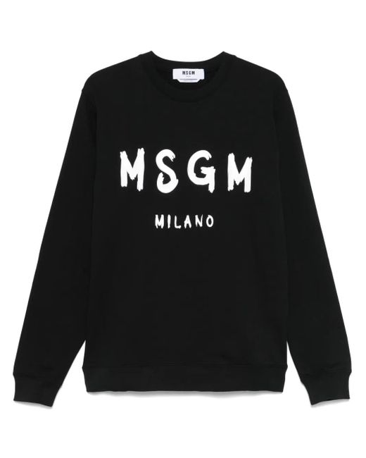 メンズ MSGM ロゴ スウェットシャツ Black
