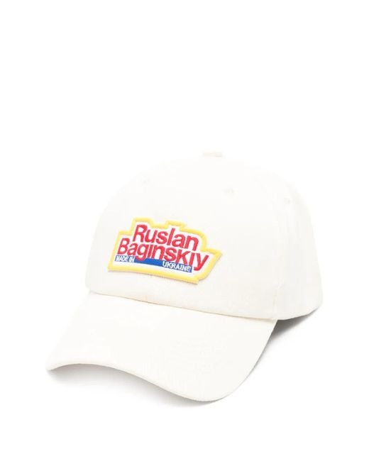Ruslan Baginskiy White Logo-Patch Baseball Cap