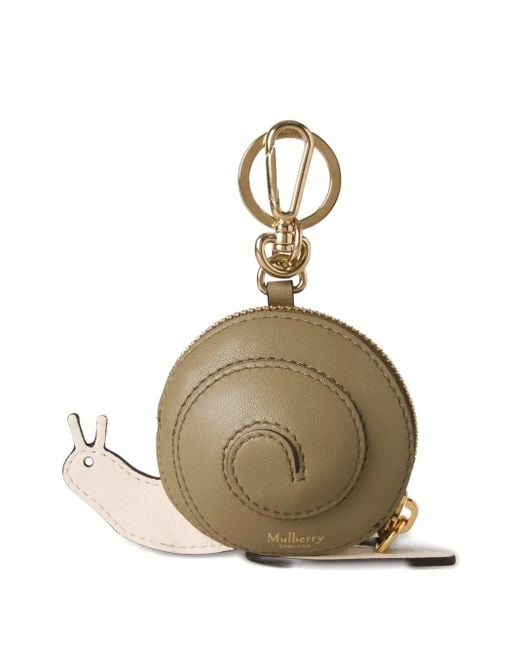 Mulberry Natural Snail Keyring