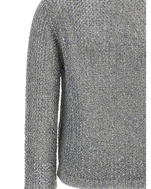Kangra Gray Sequin Mesh Blazer