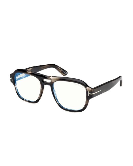 Tom Ford Brown Round-Frame Glasses for men