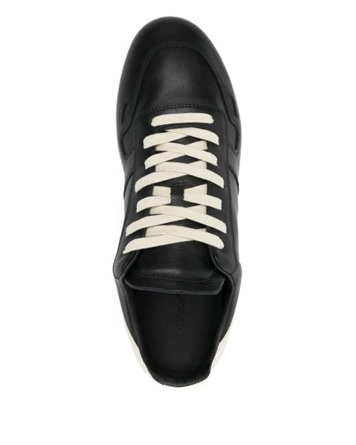 Rick Owens Black Minimal Sneakers for men