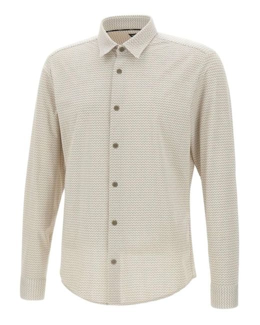 Boss White Long-Sleeve Shirt for men