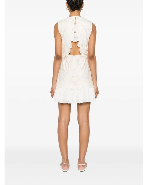 Sandro White Short Guipure Dress