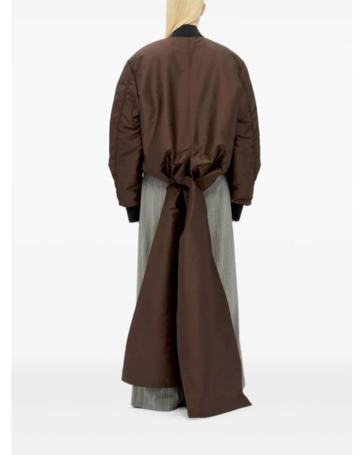 MSGM Brown Long-Sleeve Jacket