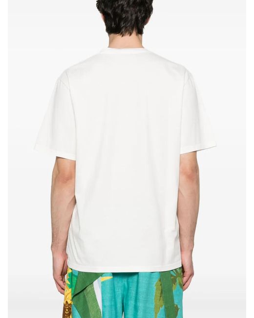 J.W. Anderson White Fence-Printed T-Shirt