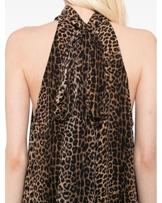 Tom Ford Brown Leopard-Print Tank Top