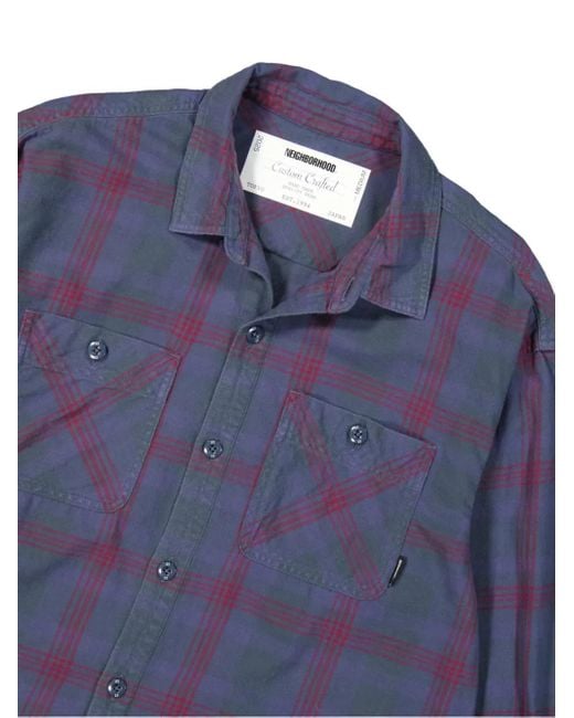 トップス NEIGHBORHOOD SAVAGE TARTAN CHECK SHIRT Neighborhood Savage Tartan-Check Shirt in Blue for Men | Lyst UK