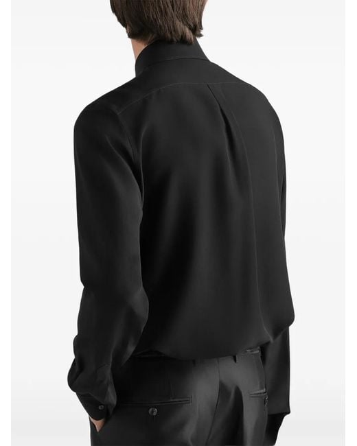 Dolce & Gabbana Black Button-Fastening Shirt for men