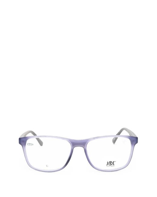 JOE OPTICAL Purple Lunettes De Vue À Monture Rectangulaire for men