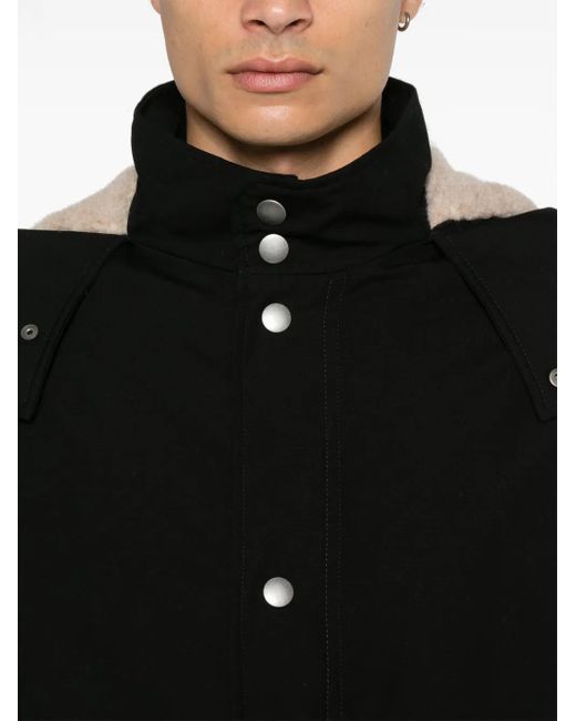 A.P.C. Black Antonin Coat for men