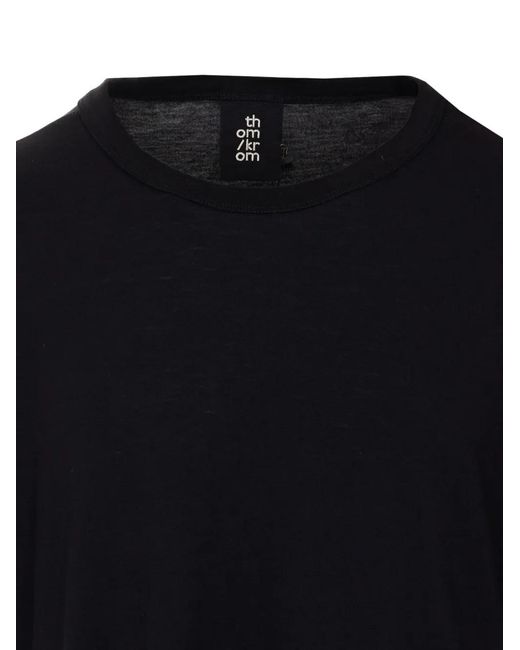 Thom Krom Black Jersey T-Shirt for men