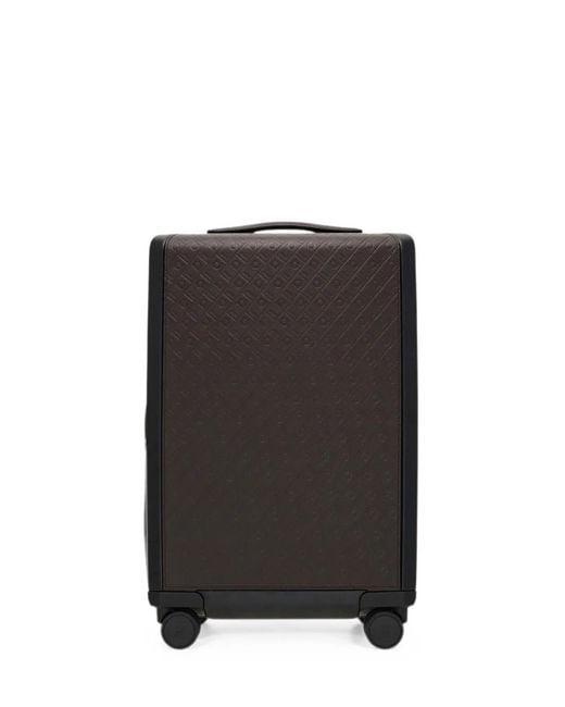 Ferragamo Black Embossed Gancini Hand Luggage for men
