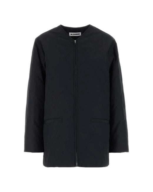 Jil Sander Black Quilted Padded Jacket