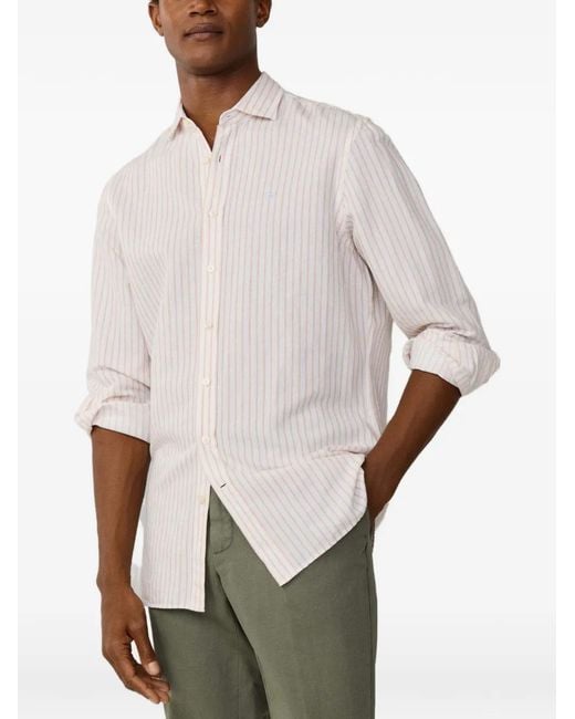 Camicia A Righe di Hackett in White da Uomo