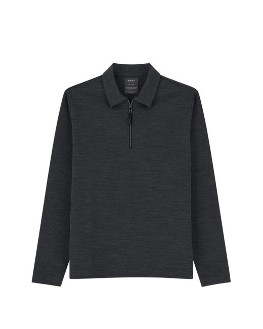 Boggi Blue Quarter-Zip Sweatshirt for men