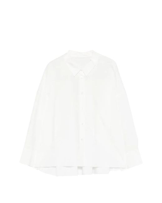 Susanne Bommer White Chemise À Détails De Pompons