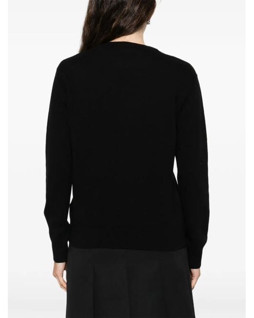Mc2 Saint Barth Black Vacanzel Logo Jumper