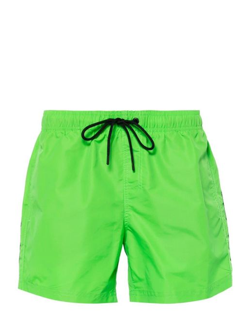 Sundek Green Rainbow-patch Swim Shorts for men