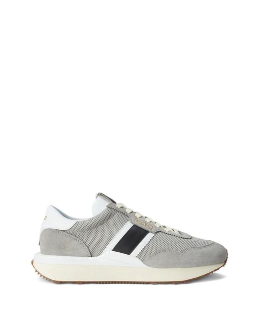 Polo Ralph Lauren White Leather Sneakers for men
