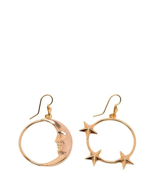 BLAKLACE Metallic Star Circle Earrings