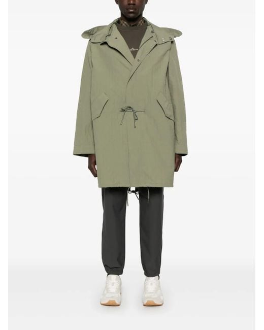 Givenchy Green Monogram 72-Jacquard Coat for men