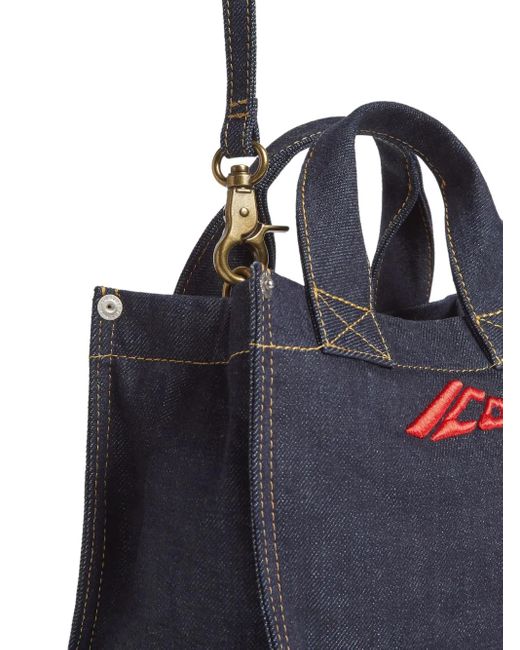 DSquared² Blue Tote Bag Aus Denim