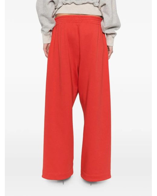 Magda Butrym Red Elasticated Trousers