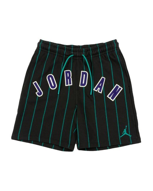 Nike Green Brooklyn Pinstriped Track Shorts for men