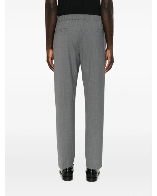 Herno Gray Pleated Pocket Trousers for men
