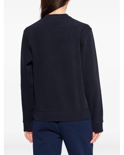 Lacoste Blue Logo Crew-Neck Sweatshirt