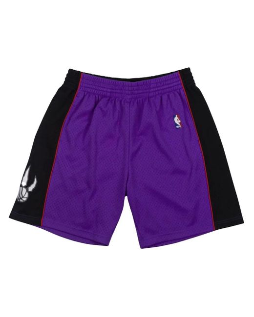 メンズ Mitchell & Ness Nba 1999 Toronto Raptors Swingman ショートパンツ Purple