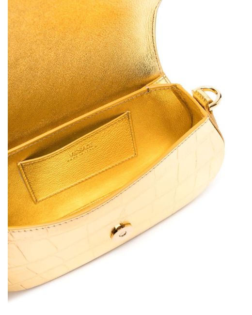 Versace Metallic Mini Greca Goddess Shoulder Bag