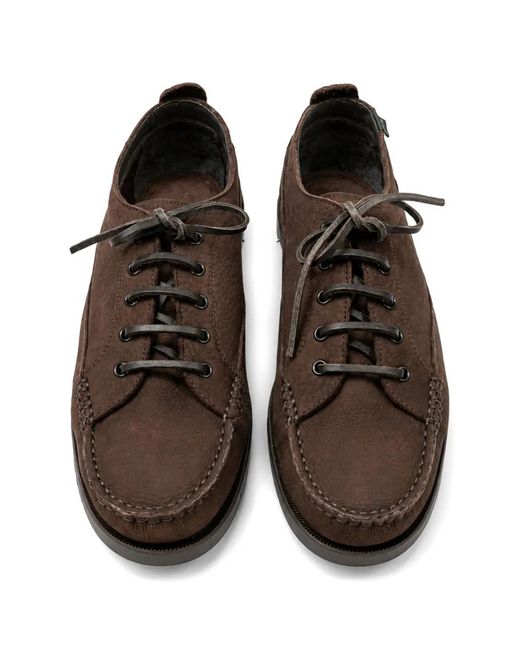 Paraboot Brown Malibu Pebbled-Leather Derby Shoes for men