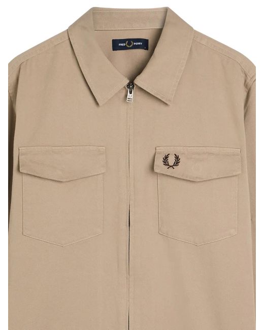 Fred Perry Natural Zip Pockets Jacket for men