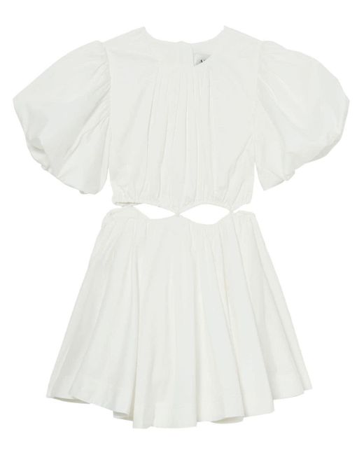 Aje. White Henriette Cut-out Minidress