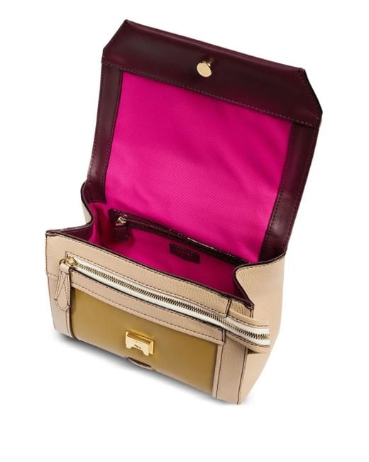 Lancel Yellow Ninon Tasche mit Klappdeckel