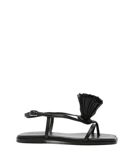 Vic Matié Black Baron Leather Sandals