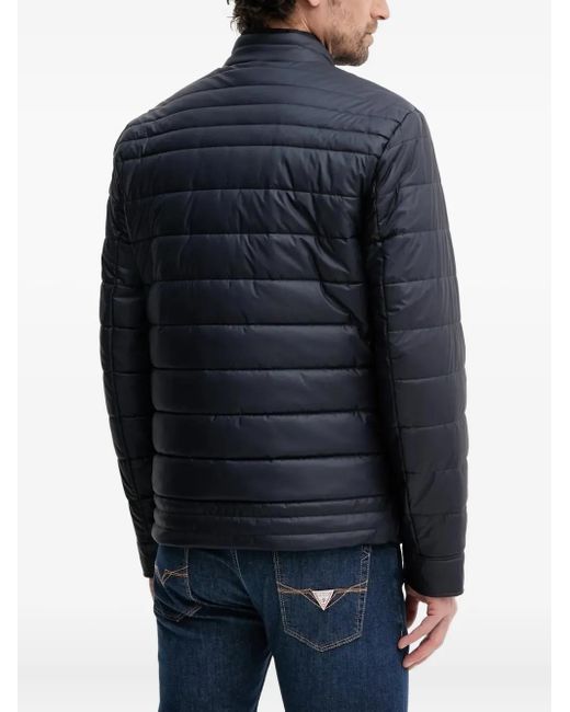 Guess Blue Quilted Logo Jacket for men