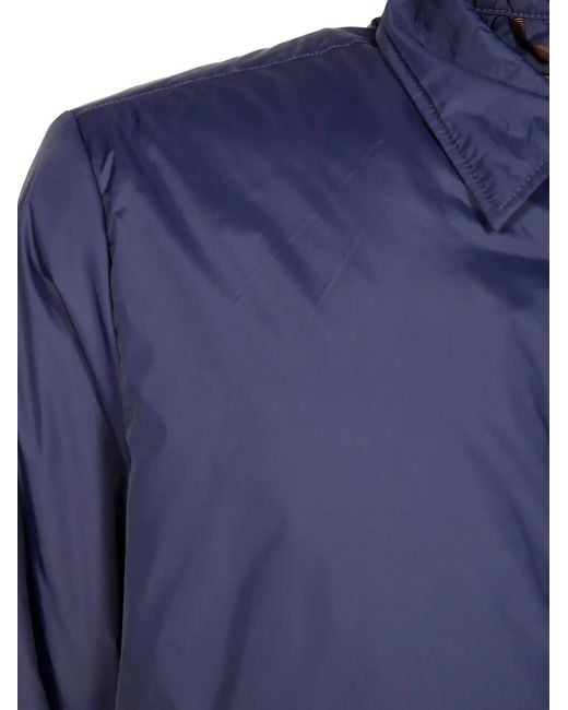 ONTHEBUND Blue Technical-Jersey Shirt Jacket for men