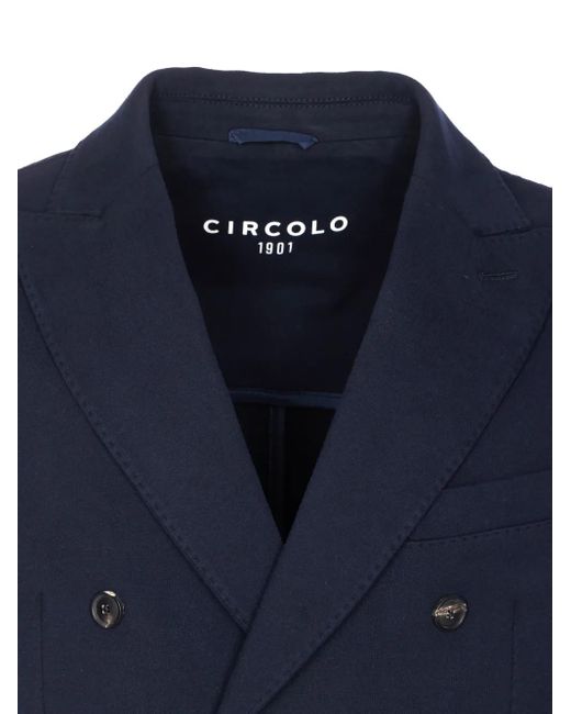 メンズ Circolo 1901 ダブルジャケット Blue