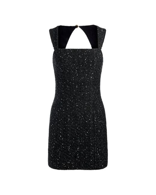 Alice + Olivia Black Keria Fitted Mini Dress