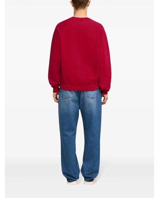 AMI La Plage Ami Sweater in het Red