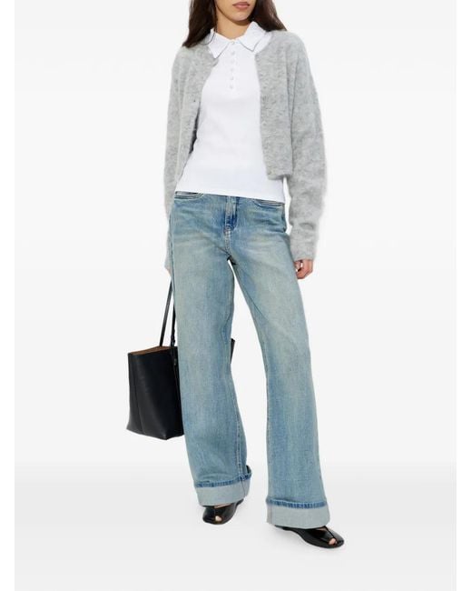 Gestuz Gray Button-Up Cardigan