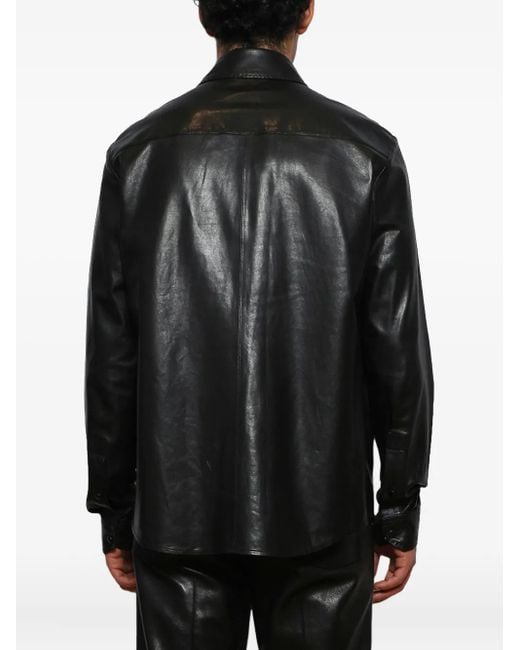 Chaqueta con cierre de botón Amiri de hombre de color Black