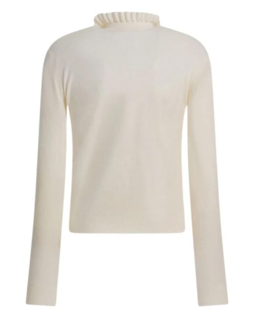 Alexander McQueen ラッフル セーター White