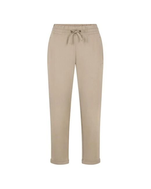 Juvia Natural Drawstring-Fastening Track Pants